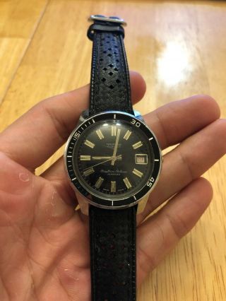 Vintage Navarre Diver Watch W/ Date 1960 