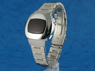 Silver 70s Vintage Style Led Lcd Digital Rare Retro Mens Watch 12 & 24 Hour P3