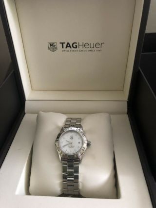 Ladies Tag Heuer Aquaracer Diamond Dial Waf1415.  Ba0824 Wrist Watch For Women.