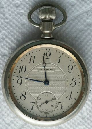 1920 Elgin Pocket Watch Grade 301 Model 2 Jewels 15j Size 12s Open Faced B0986