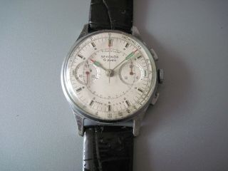 Very Rare Poljot Chronograph Sekonda Strela Soviet Pilot Cosmonaut Watch 3017