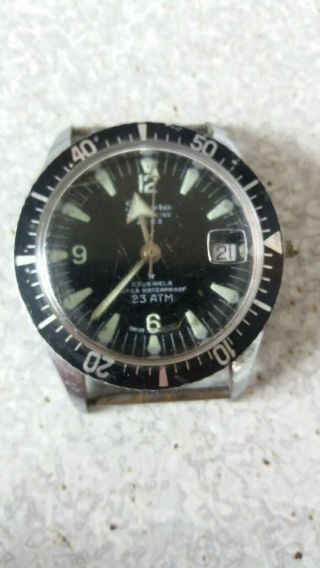 Vintage Sicura / Breitling Submarine 2323 Wrist Watch - Spares Repairs - No Winder