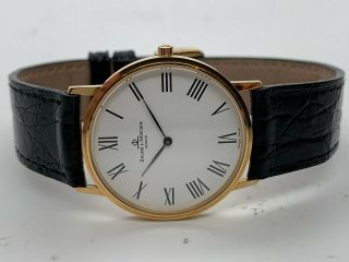 Baume & Mercier Classima 18kt Gold Ultra - Slim Mvo 45088 Swiss Watch Wow Nr