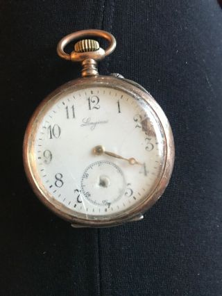 Longines Grands Prix Pocket Watch 1909 Enamel Dial Parts Repair Vintage
