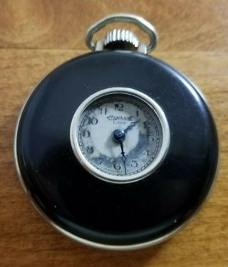 Vintage Ingersoll Cord Pocket Watch.  For Repair