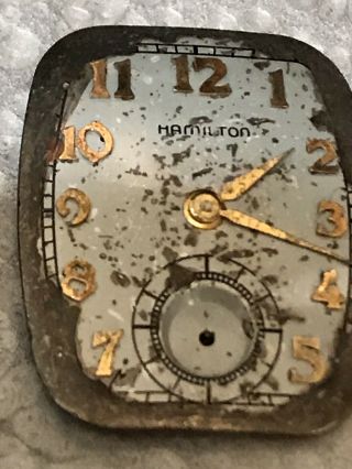 Vintage Hamilton 14k Gold - Filled Case Watch Not