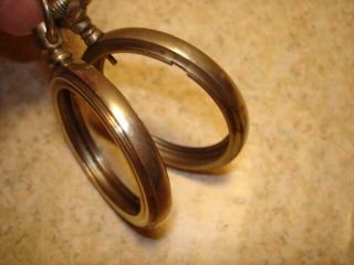 ANTIQUE POCKET WATCH CASE MAIN BODY RINGS 16 AND 18 SIZE 2