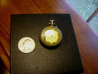 Miniature Vintage Antique Fancy Dial Women,  S Pocket Watch Not