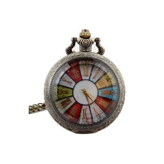 Colourful Face Pocket/fob Watch Steampunk/victorian/wedding/goth Vtg/antique