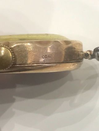 Vintage Antique 9ct Gold Watch Hallmark Ladies Trench Style Pre WW1 1912 Joblot 4