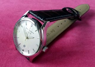 Bergmann 1960 - Herren Armbanduhr Uhr / Quarz / Kroko - Optik Braun