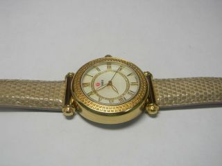 Michele Caber Topaz Gold Diamond Dial Watch MW16A41B1963 10