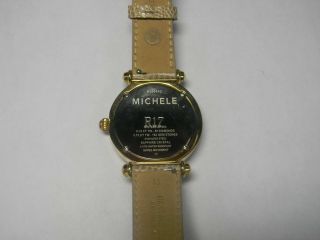 Michele Caber Topaz Gold Diamond Dial Watch MW16A41B1963 9