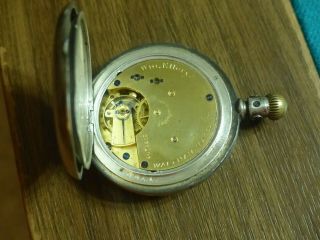 Waltham 8 Size Wm.  Ellery Coin Silver Hunting Case Pocket Watch