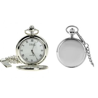 Silver Pocket/fob Watch Steampunk/victorian/wedding/goth Vtg/antique