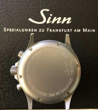SINN 756 - 756.  2240 German automatic chronograph.  Swiss ETA 7750. 2