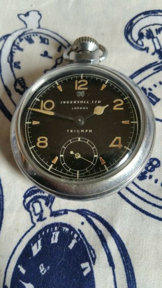 Vintage Ingersoll Ltd London Triumph Pocket Watch