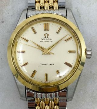 Vintage Omega Seamaster Automatic Wristwatch Two - Tone Ref.  2975 - 2 Nr