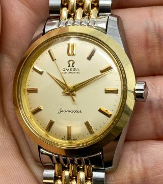 Vintage Omega Seamaster Automatic Wristwatch Two - Tone Ref.  2975 - 2 NR 5