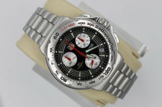 Tag Heuer Cac111b.  Ba0850 Indy 500 Formula One Watch Mens Chronograph Black Red