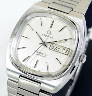 Vintage Omega Seamaster Automatic Day&date Cal1020 Silver Dial Dress Men 