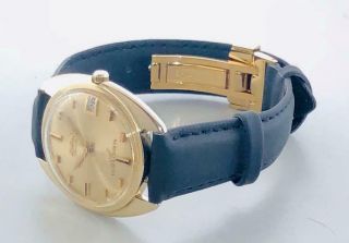 AUTHENTIC VINTAGE 14K YELLOW GOLD LONGINES ULTRA CHRONO AUTOMATIC MEN ' S WATCH 11