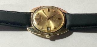 AUTHENTIC VINTAGE 14K YELLOW GOLD LONGINES ULTRA CHRONO AUTOMATIC MEN ' S WATCH 8