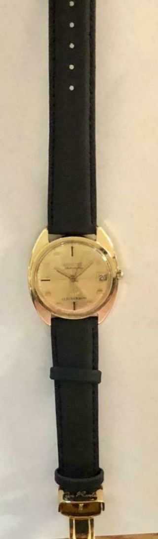 AUTHENTIC VINTAGE 14K YELLOW GOLD LONGINES ULTRA CHRONO AUTOMATIC MEN ' S WATCH 9