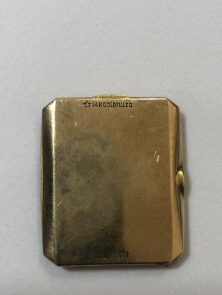 Vintage Mens Hamilton 19j 753 14k Gold Filled Watch 6