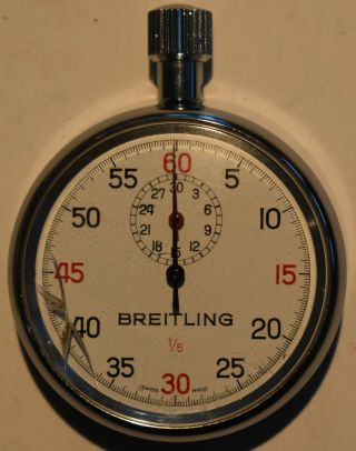 1960s Breitling 1/5 Second Swiss Stop Watch