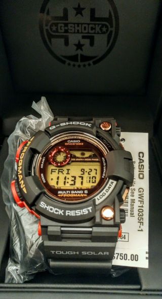 G - Shock Gwf - 1035f - 1 Frogman 35th Anniversary Magma Ocean Casio