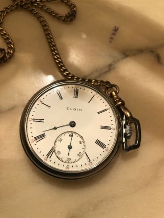 Antique Men’s Pocket Watch Elgin 15 Jewel