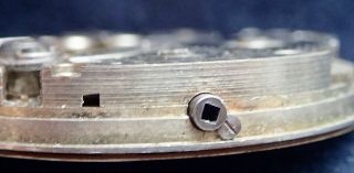 Fine Micrometer Regulator 16 Size Open Face Pocket Watch Movement circa 1900 5