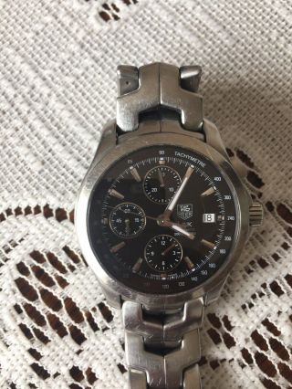 Tag Heuer Link Cjf2110 Stainless Steel Chrono Automatic Watch