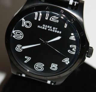 Marc By Marc Jacobs Black & White Unisex Watch Mbm1233