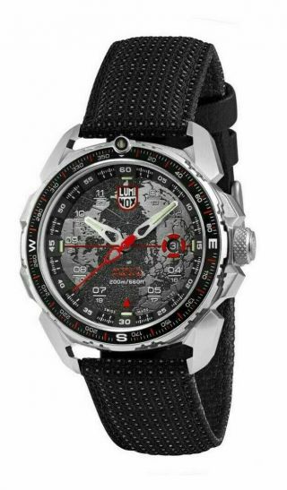 Luminox ICE - SAR ARCTIC 1200 Black Dial Leather Band Men ' s Watch XL.  1201 2