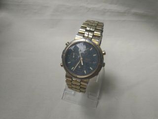 Seiko Chronograph Vintage Gents Watch Gwo Needs Tlc 7t32 - 6a0a