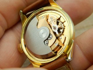 Vintage Swiss Made J.  H.  Pleier 23 Jewels Watch 20 Microns Gold Plate Automatic 6