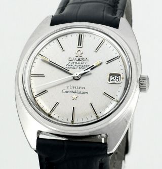 Vintage 1970 Omega Turler Constellation Chronometer Date Mens Watch