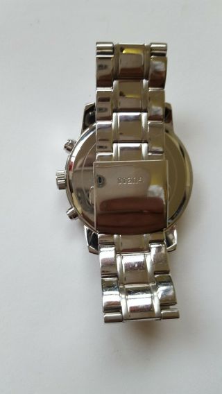 GUESS W0379G3 Men ' s Silver bracelet Watch With a blue Dial 3