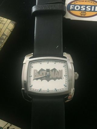 NUMBERED FOSSIL BATMAN WATCH IN TIN - - RARE 2