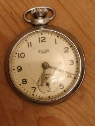 Vintage Smiths Empire Pocket Watch.  Hand Winding Made In Gt Britain.