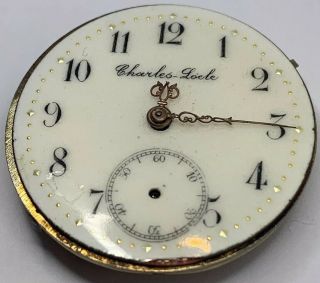 Charles Locle Swiss Pocket Watch Movement 36 Mm Dial F2552