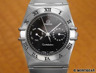 Omega Constellation Day Date Stainless Steel Luxury Swiss Made Mens Watch S176