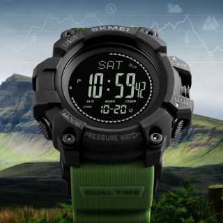Skmei Mens Outdoor Sport Temperature Measurement Watches Digital Wristwatch 1358