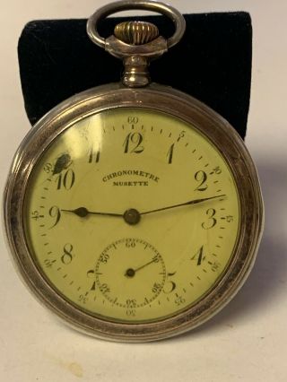 Vintage Swiss Pocket Watch Chronometre Pocket Watch Parts