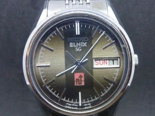 Vintage SEIKO ELNIX SG QUARTZ 0723 - 6010 421093 Wrist Watch W728 2