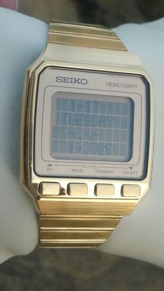 Seiko Memo Diary UW02 - 0010 Vintage LCD Digital Watch 3