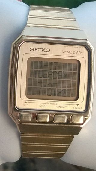 Seiko Memo Diary UW02 - 0010 Vintage LCD Digital Watch 5