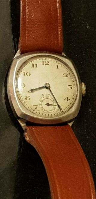 Vintage Ww1 Cyma Chronometer Military Trench Watch - Great.